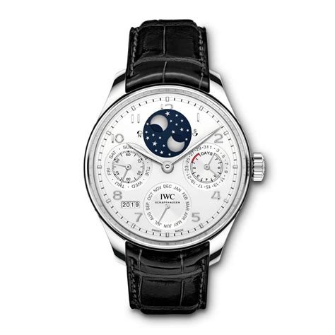 iwc iw503406|IWC Portugieser Perpetual Automatic Silver Dial Men's Watch .